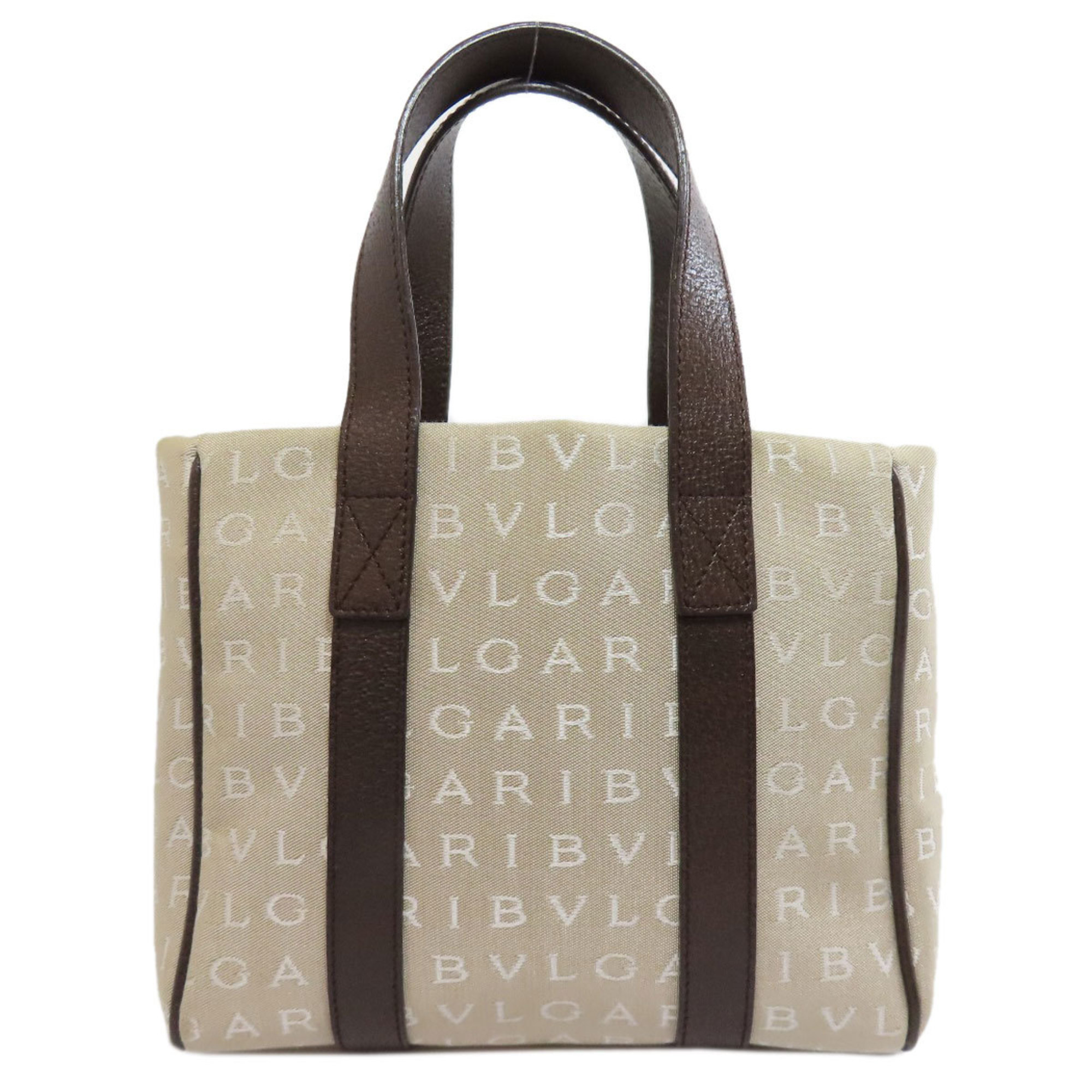 BVLGARI Mania Tote Handbag Canvas Women's