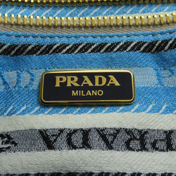 PRADA BN1872 Canapa Handbag Denim Women's