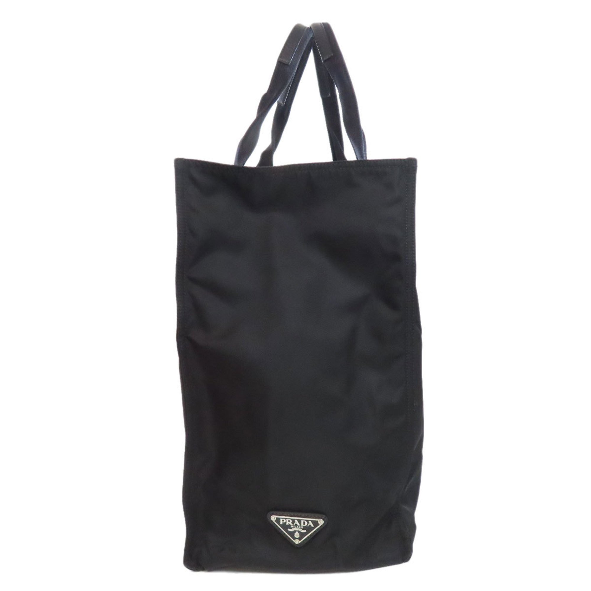 Prada metal tote bag nylon material women's PRADA