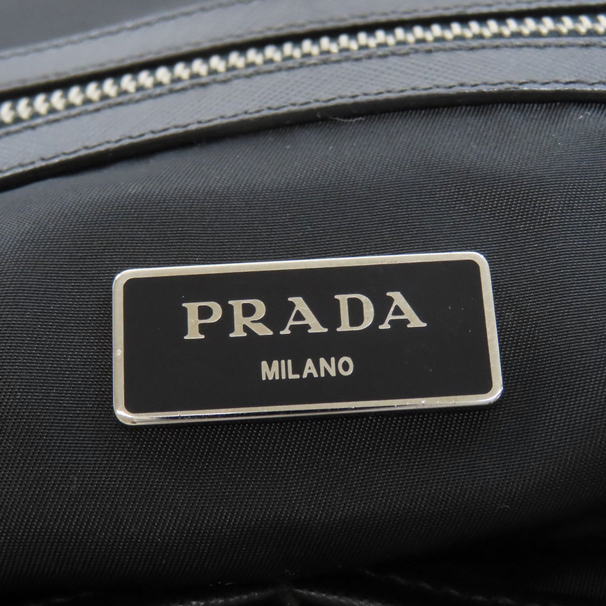 Prada metal tote bag nylon material women's PRADA