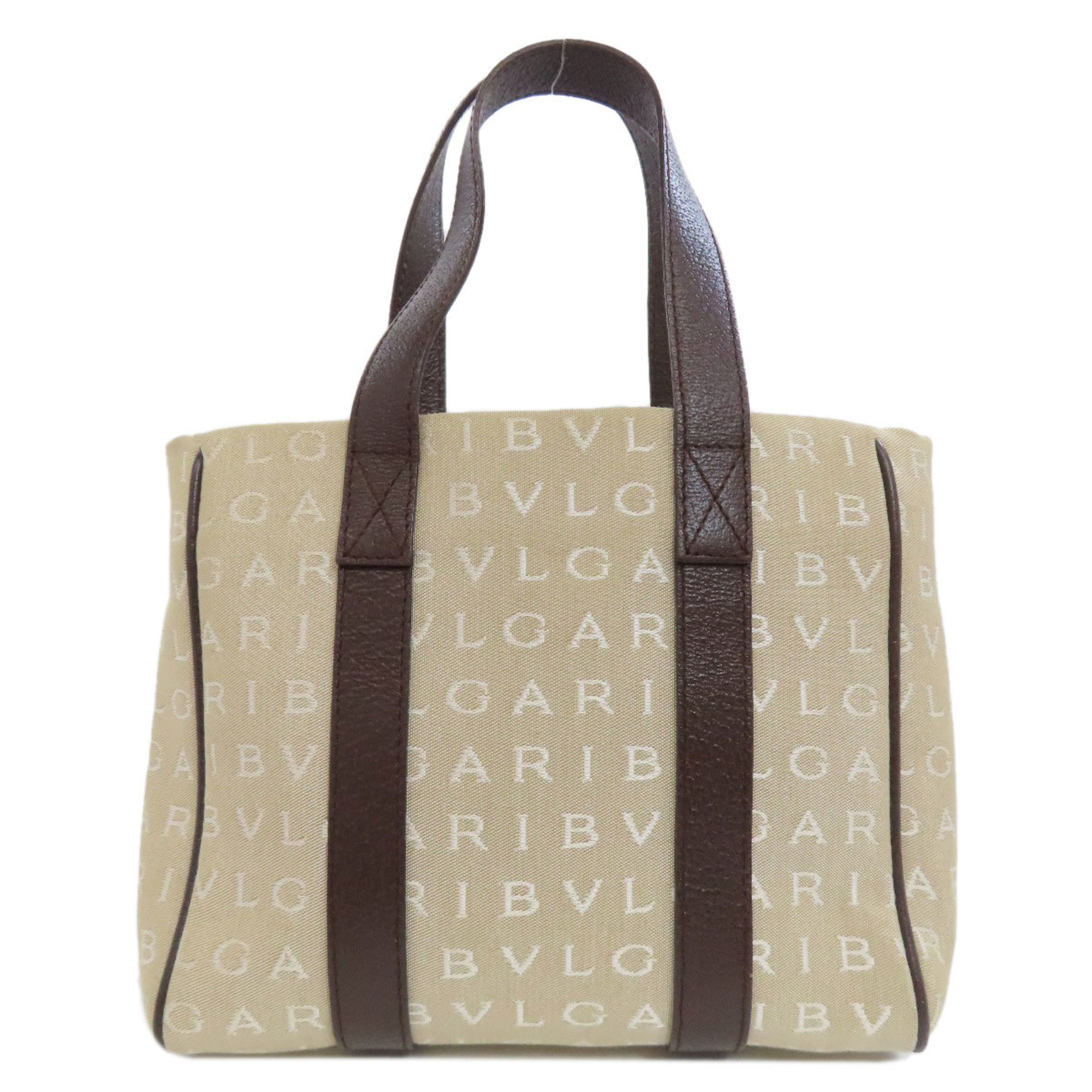 BVLGARI Tote Mania Handbag Canvas Women's