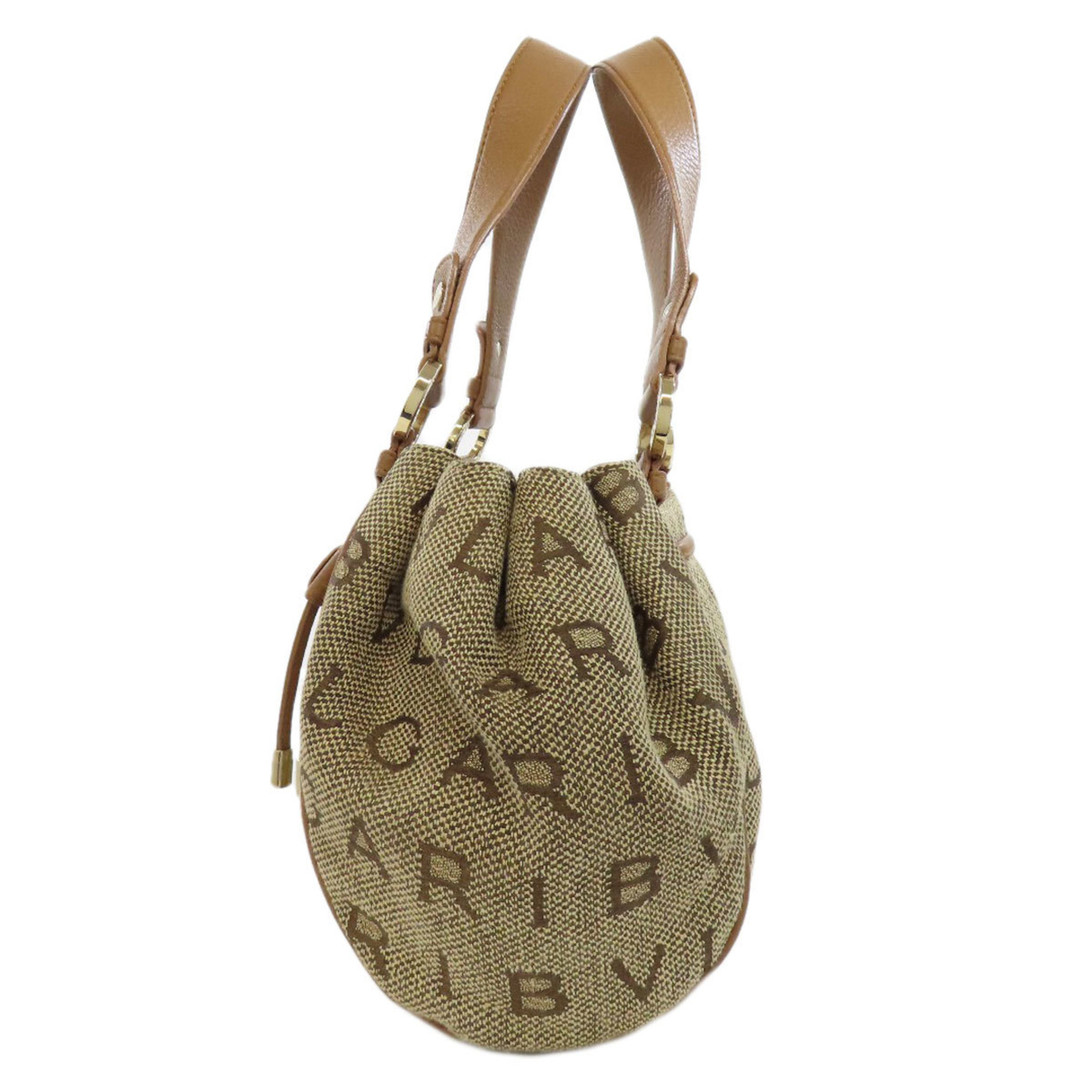 BVLGARI Mania Handbag Canvas Women's