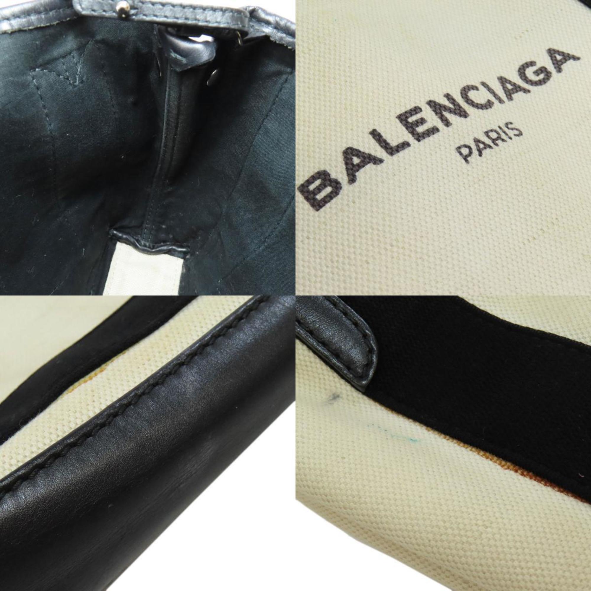 Balenciaga Navy Cabas Handbag Canvas Women's BALENCIAGA