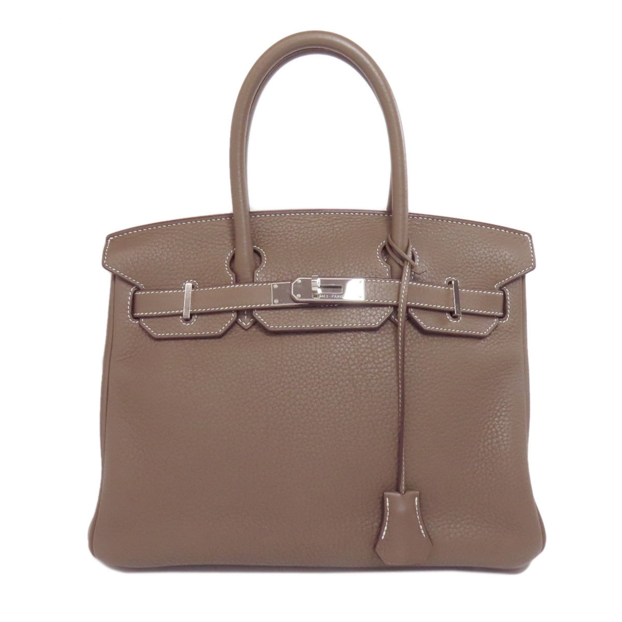 Hermes Birkin 30 Etoupe Handbag Taurillon Women's HERMES