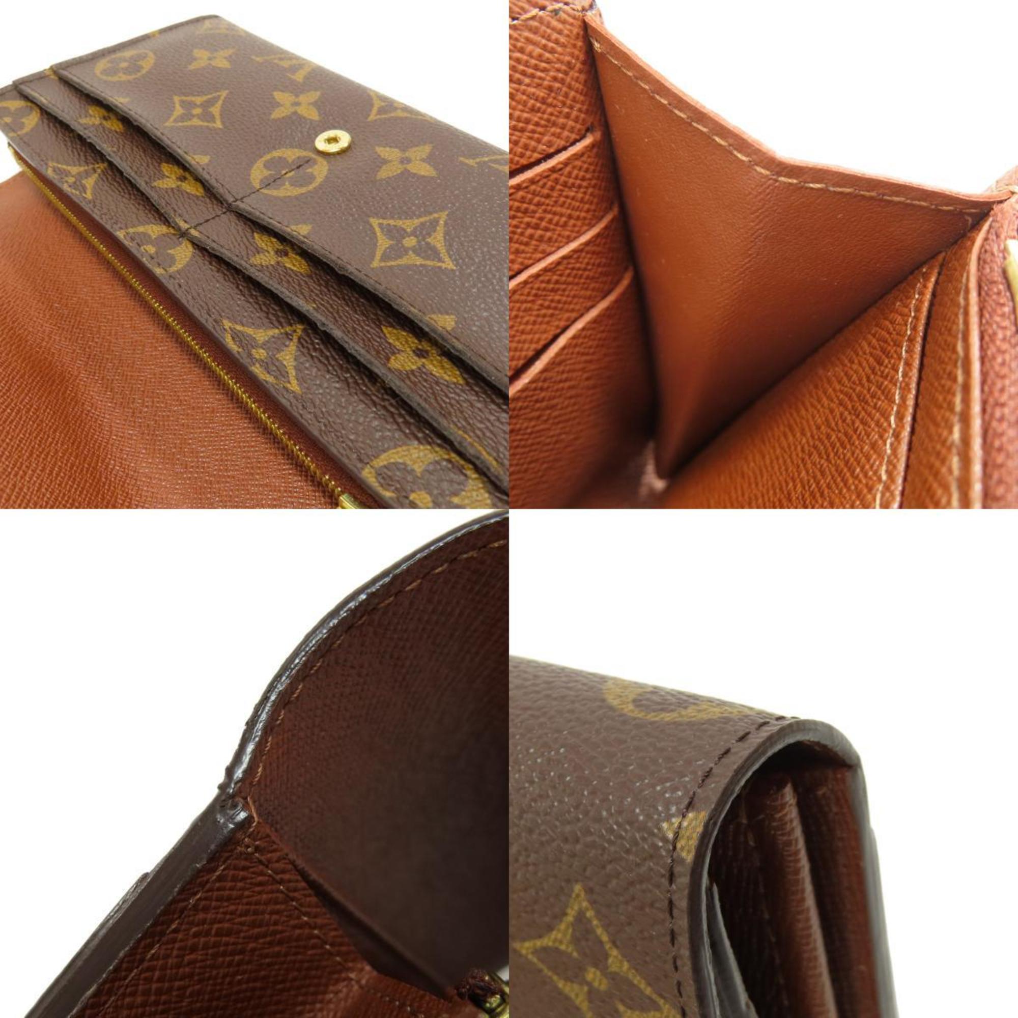 Louis Vuitton M60531 Portefeuille Sarah Long Wallet Monogram Canvas Women's LOUIS VUITTON