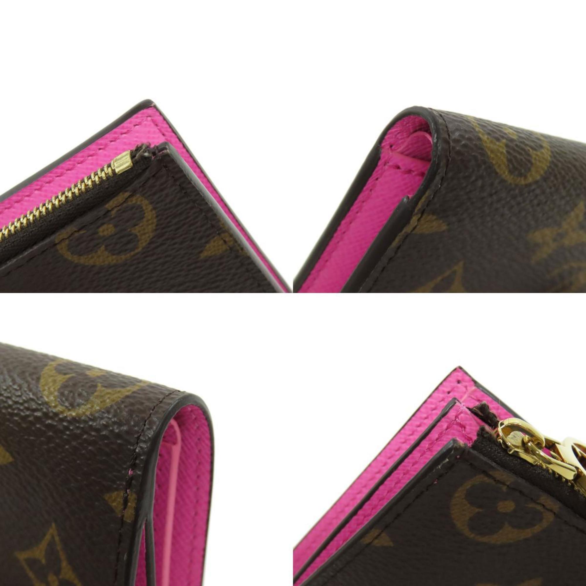 Louis Vuitton M82383 Portefeuille Lisa Bi-fold Wallet Monogram Canvas Women's LOUIS VUITTON