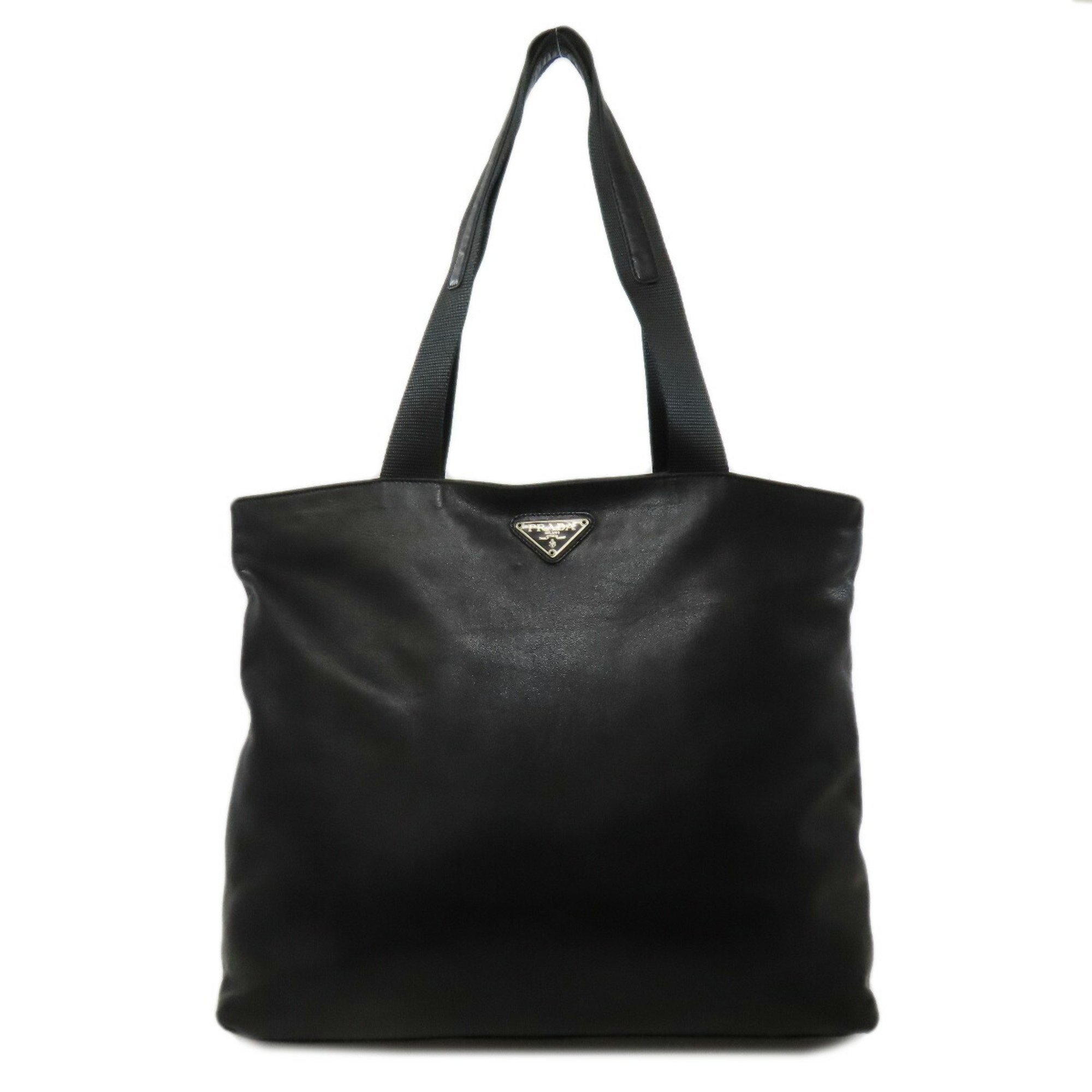 Prada metal tote bag leather women's PRADA