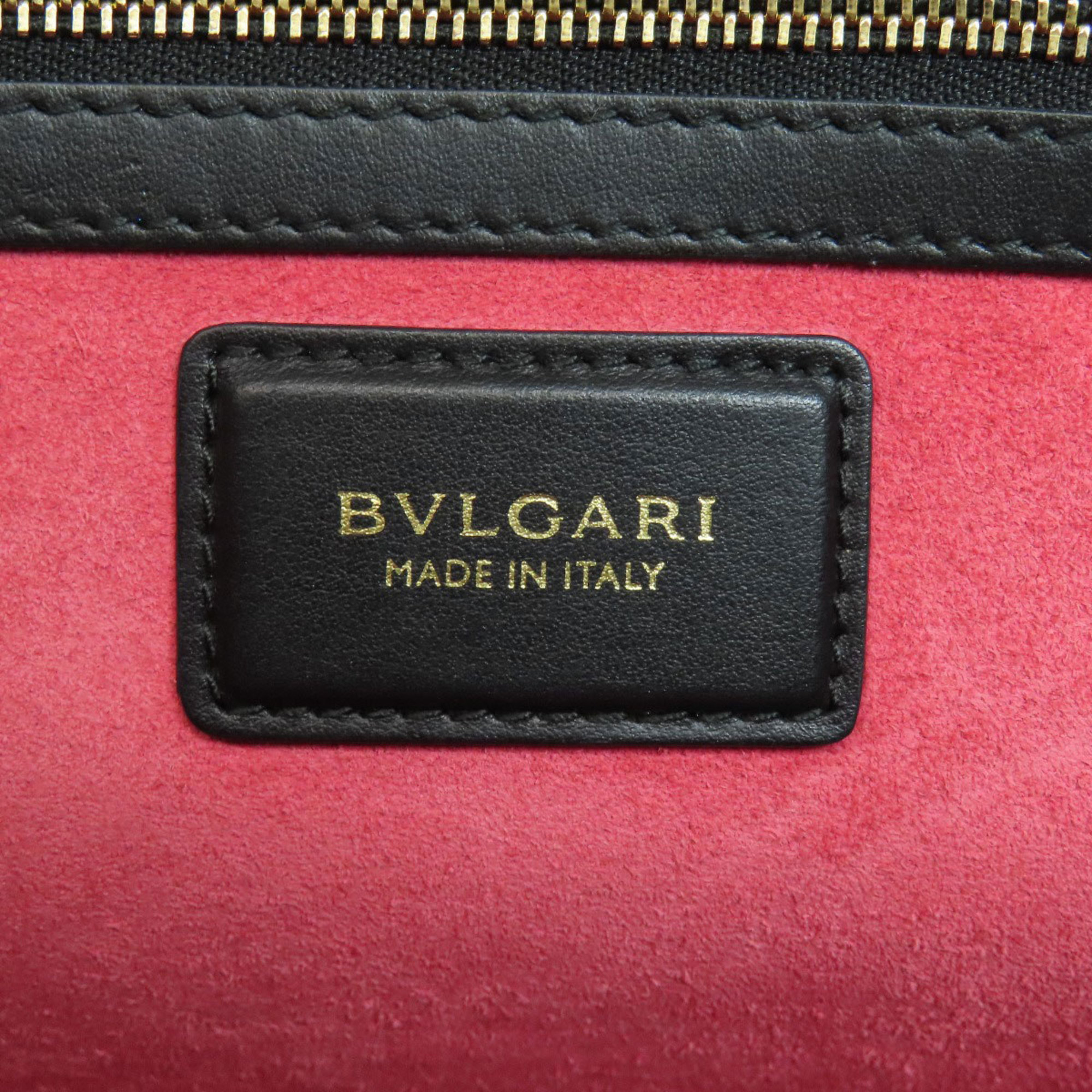 BVLGARI Tote Bag Leather Women's