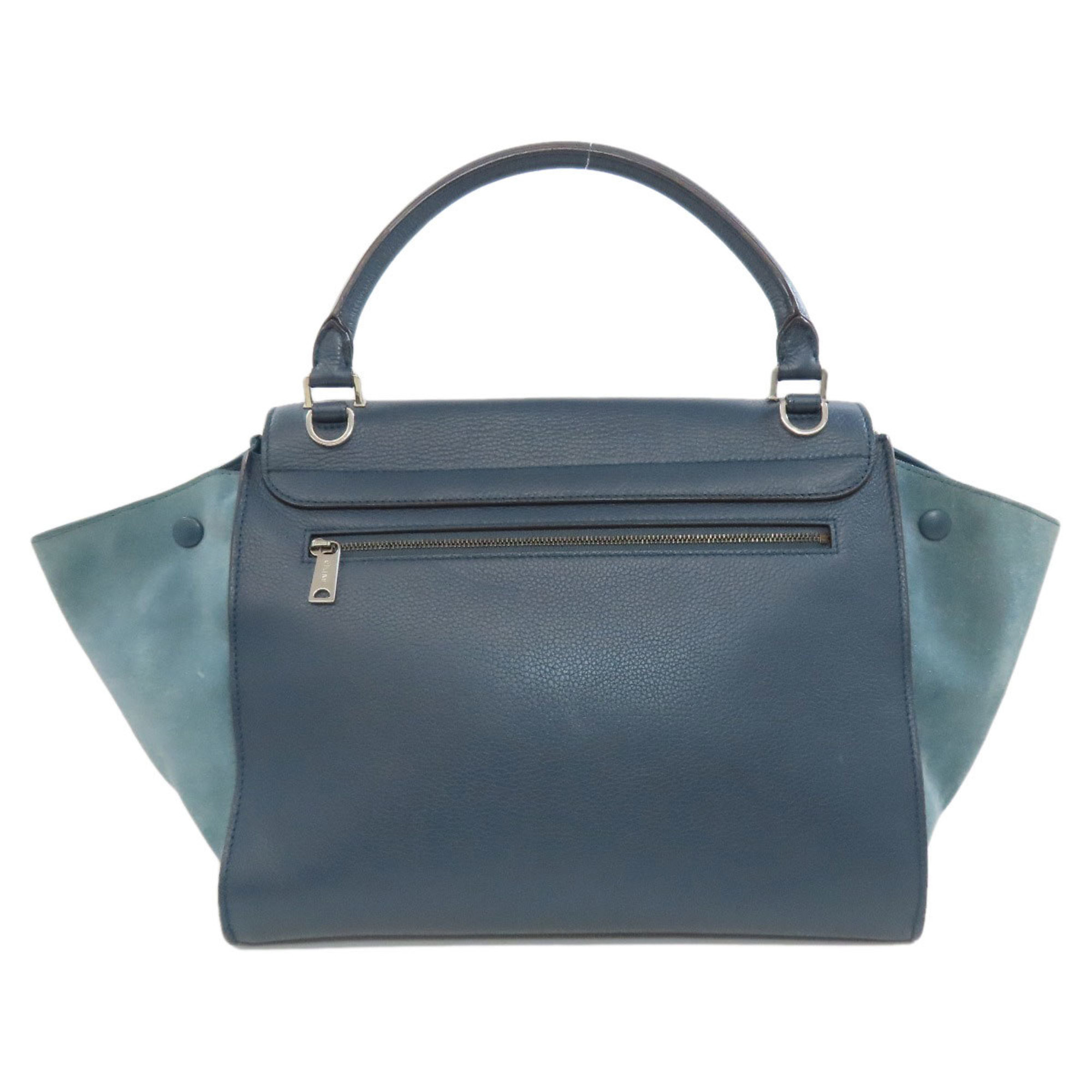 CELINE Trapeze Handbag Leather Women's