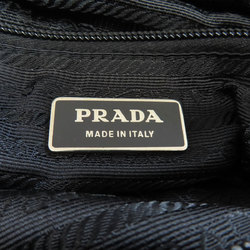 Prada shoulder bag with metal fittings, nylon material, for women, PRADA