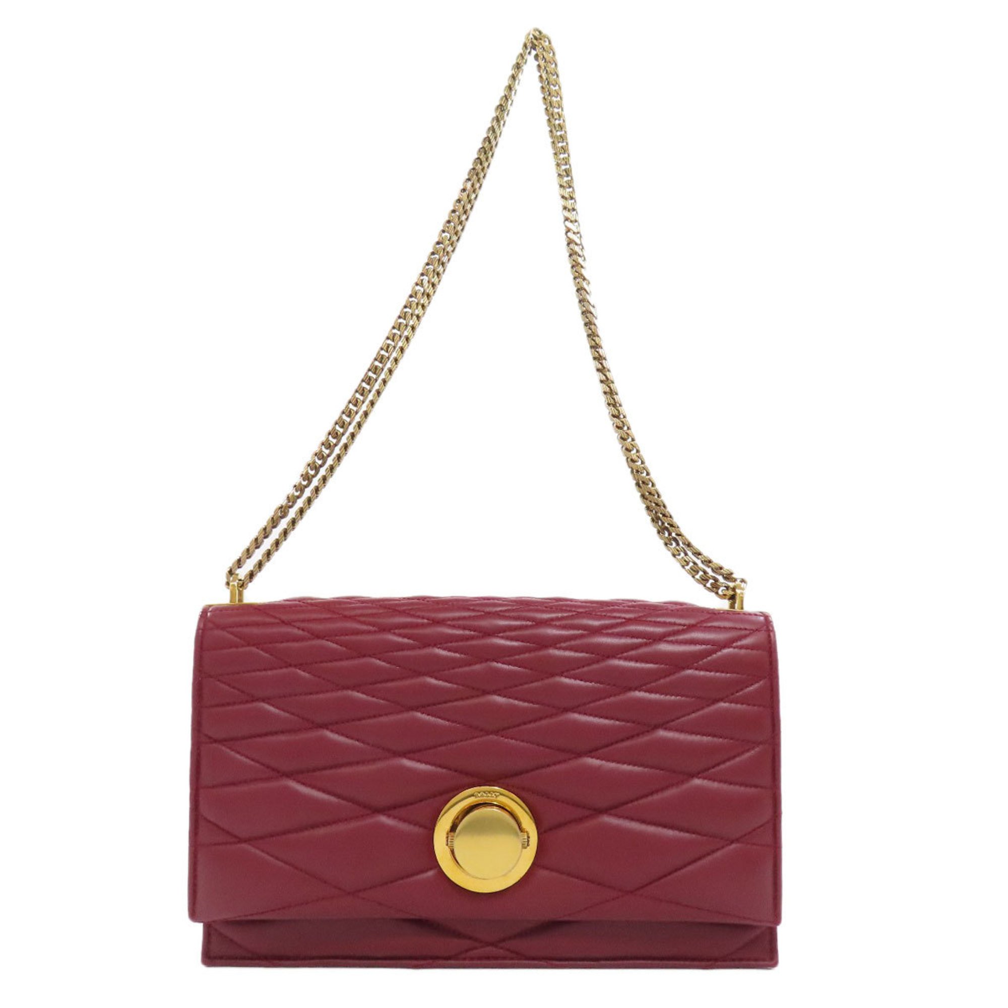 BALLY Stitch Shoulder Bag Calf Leather Women's