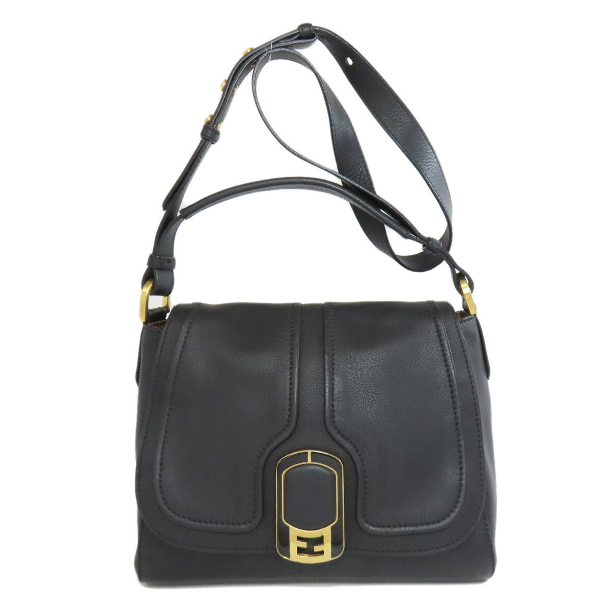 FENDI Shoulder Bag Leather Women's