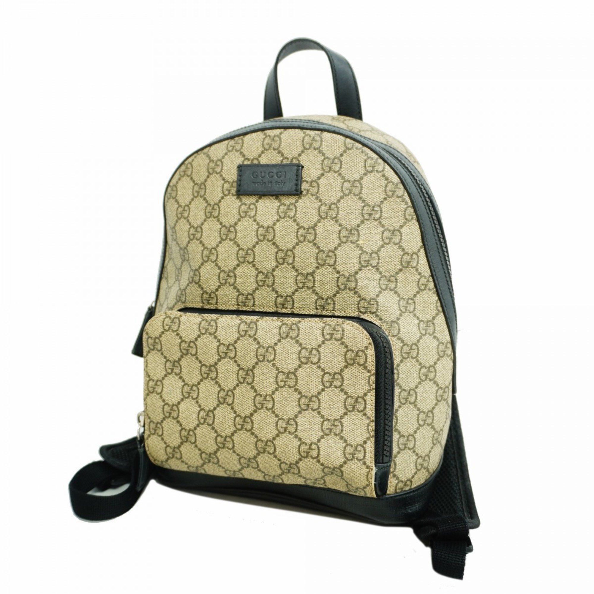 Gucci Backpack/Daypack GG Supreme 429020 Brown Black Women's