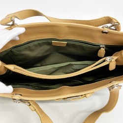 Christian Dior Tote Bag Trotter Canvas Green Beige Women's