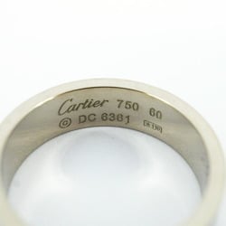 Cartier Ring Love K18WG White Gold #60 Men's