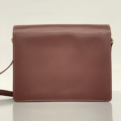 Cartier Shoulder Bag Must Leather Bordeaux Women's