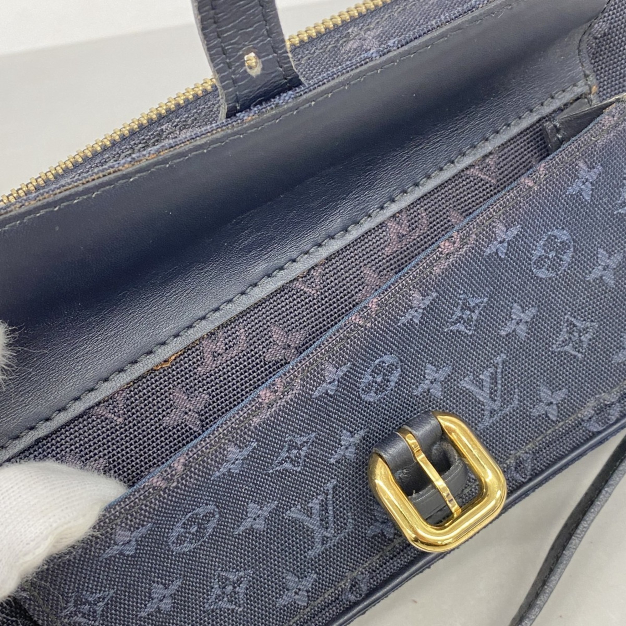 Louis Vuitton Shoulder Bag Monogram Juliet MM M92417 TST Blue Ladies