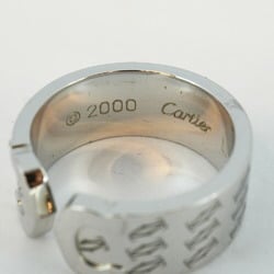 Cartier Ring 2C Happy Birthday K18WG White Gold #53 Ladies