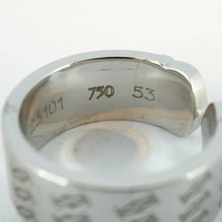 Cartier Ring 2C Happy Birthday K18WG White Gold #53 Ladies