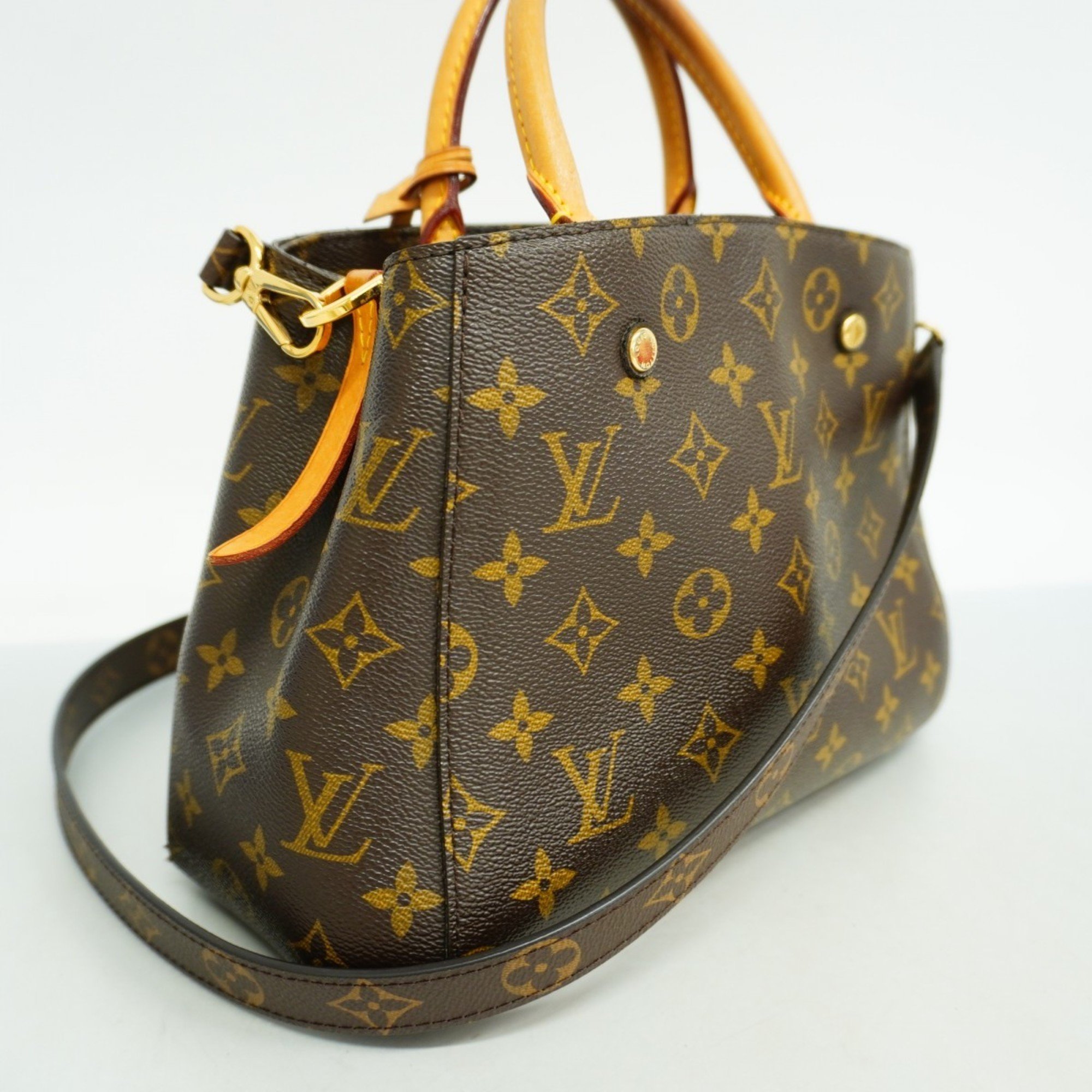 Louis Vuitton Handbag Monogram Petit Pale PM M45900 Brown Ladies