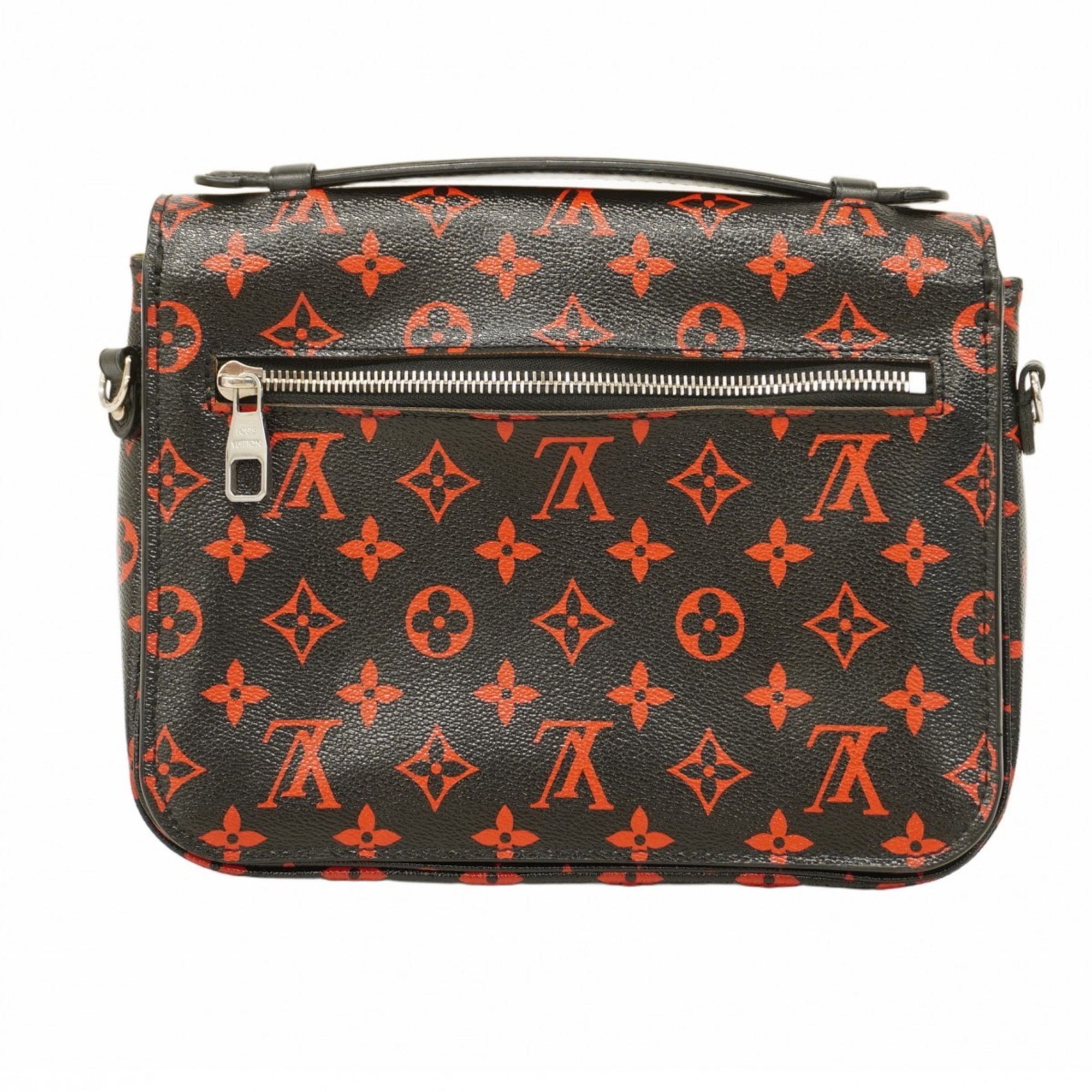 Louis Vuitton Shoulder Bag Monogram Anfla Rouge Pochette Metis M41462 Black Ladies