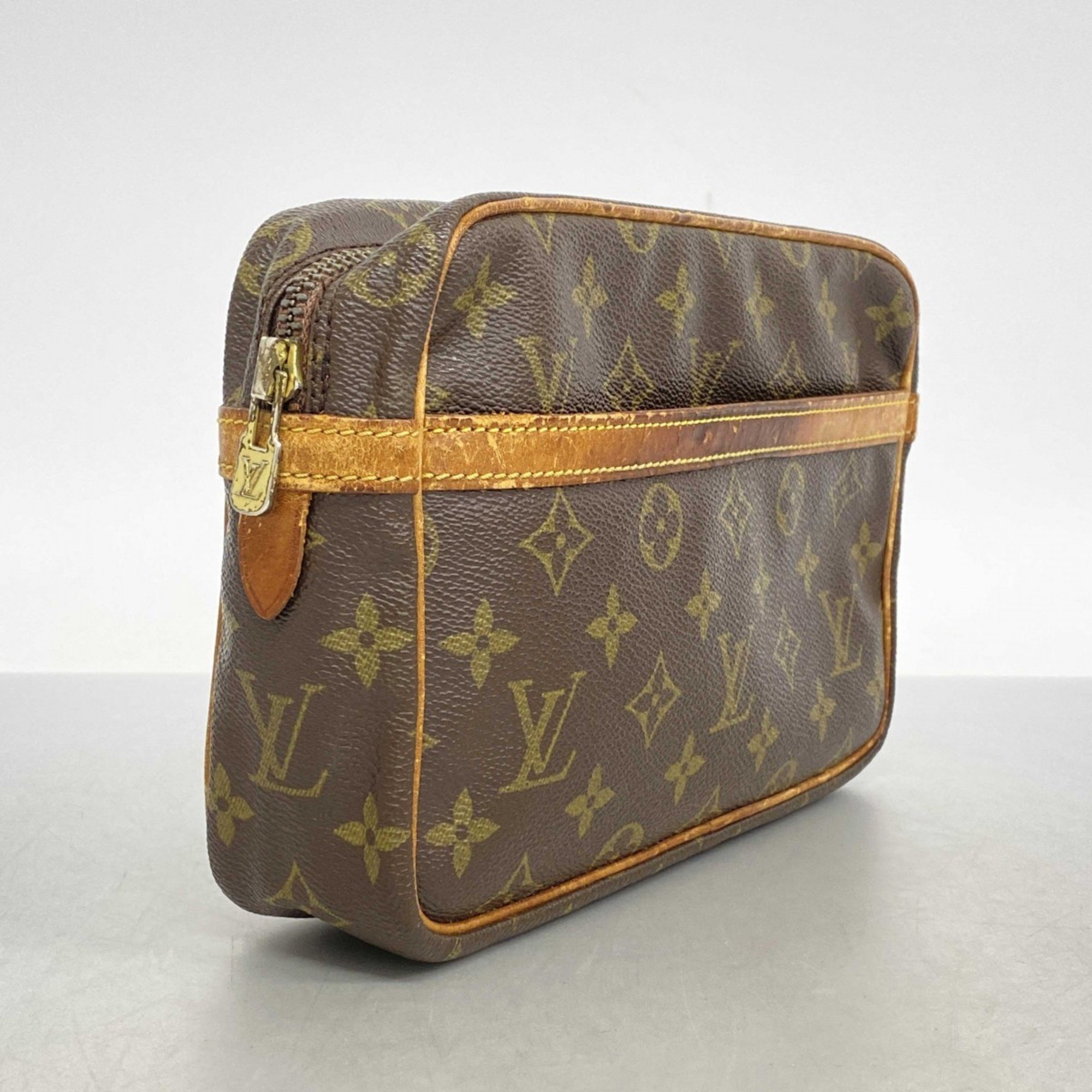 Louis Vuitton Clutch Bag Monogram Compiegne 23 M51847 Brown Men's Women's