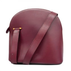 Cartier Shoulder Bag Must Leather Bordeaux Women's