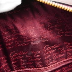 Cartier Shoulder Bag Must Leather Bordeaux Women's