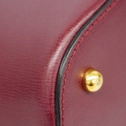 Cartier Shoulder Bag Must Leather Bordeaux Women's