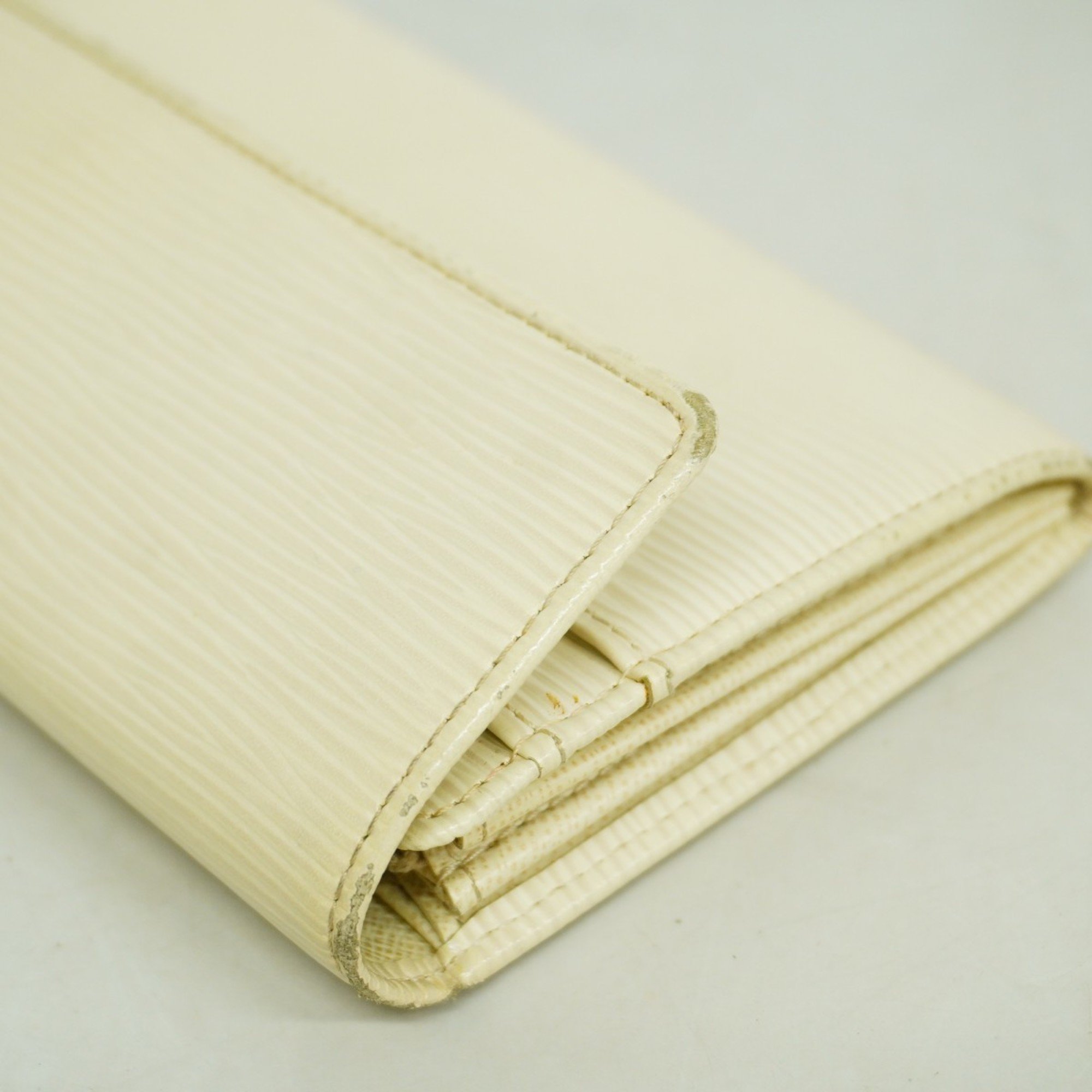 Louis Vuitton Long Wallet Epi Portefeuille Sarah M6516J Ivory Ladies