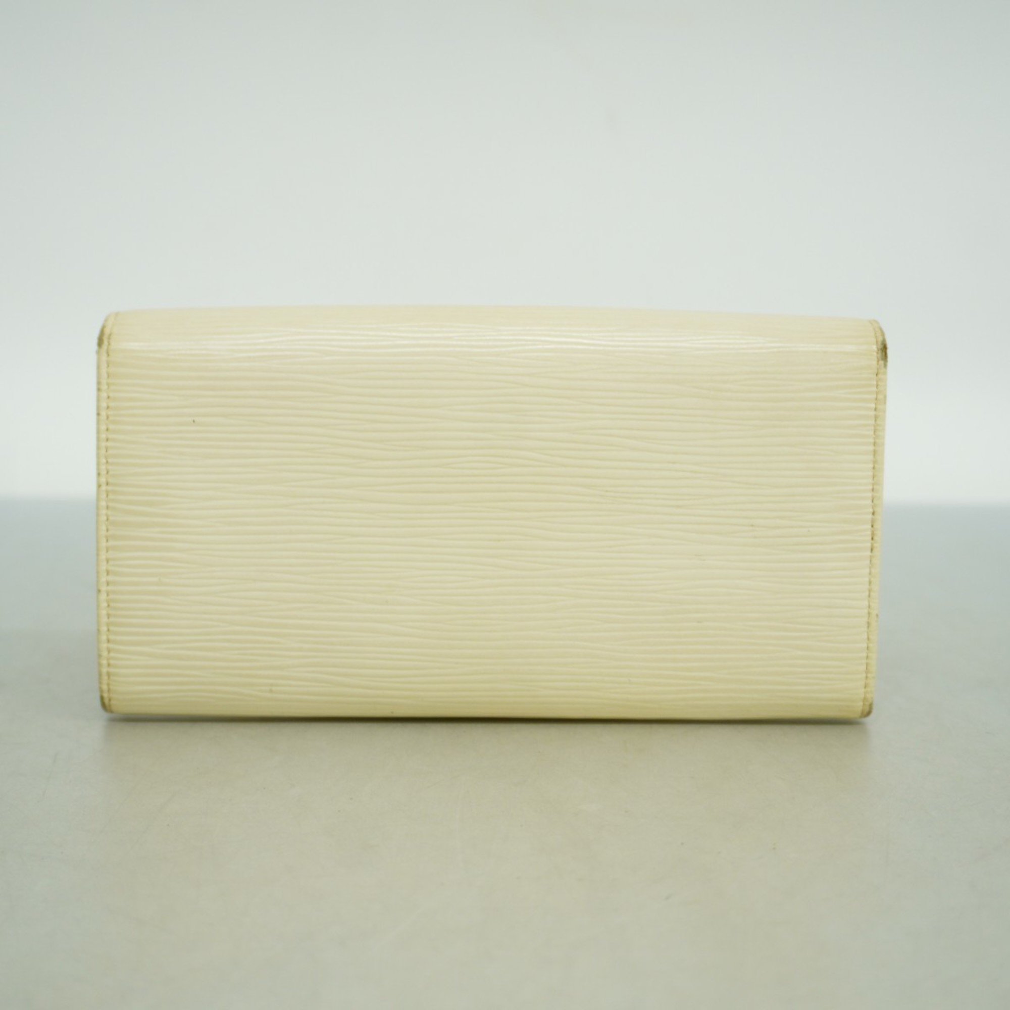 Louis Vuitton Long Wallet Epi Portefeuille Sarah M6516J Ivory Ladies