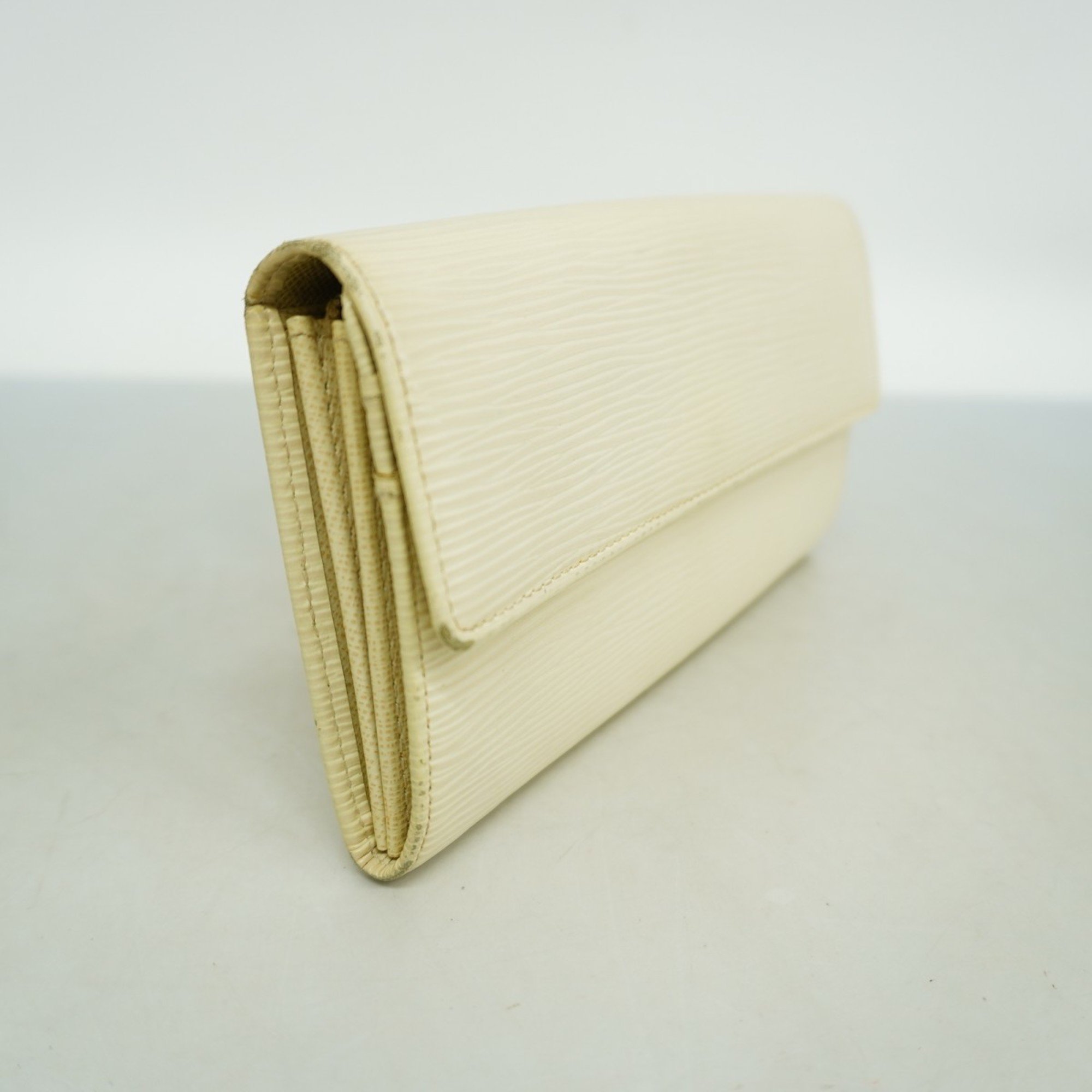 Louis Vuitton Long Wallet Epi Portefeuille Sarah M6516J Ivory Ladies