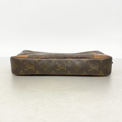 Louis Vuitton Clutch Bag Monogram Marly Dragonne GM M51825 Brown Men's