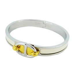 Hermes Bangle Chaine d'Ancre Click Metal Gold Silver White Ladies