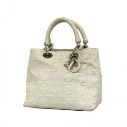 Christian Dior handbag leather white ladies