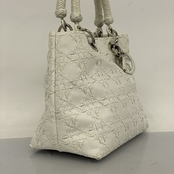 Christian Dior handbag leather white ladies