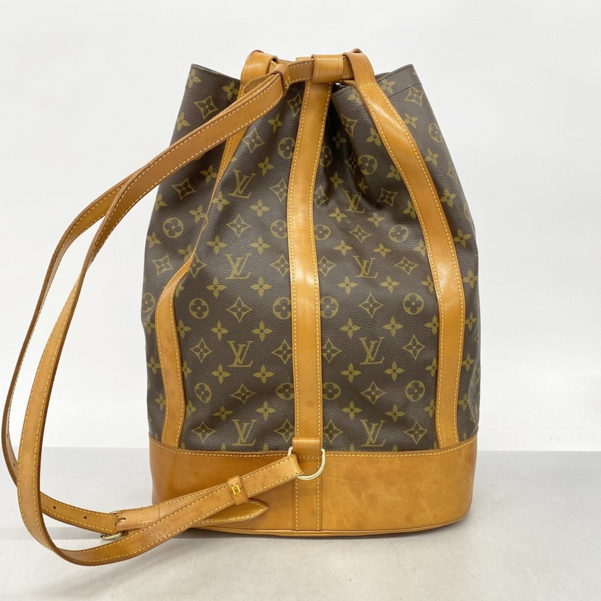 Louis Vuitton Shoulder Bag Monogram Randonne GM M42244 Brown Ladies