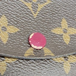 Louis Vuitton Wallet/Coin Case Monogram Porto Monnaie Rosari M41939 Brown Fuchsia Women's