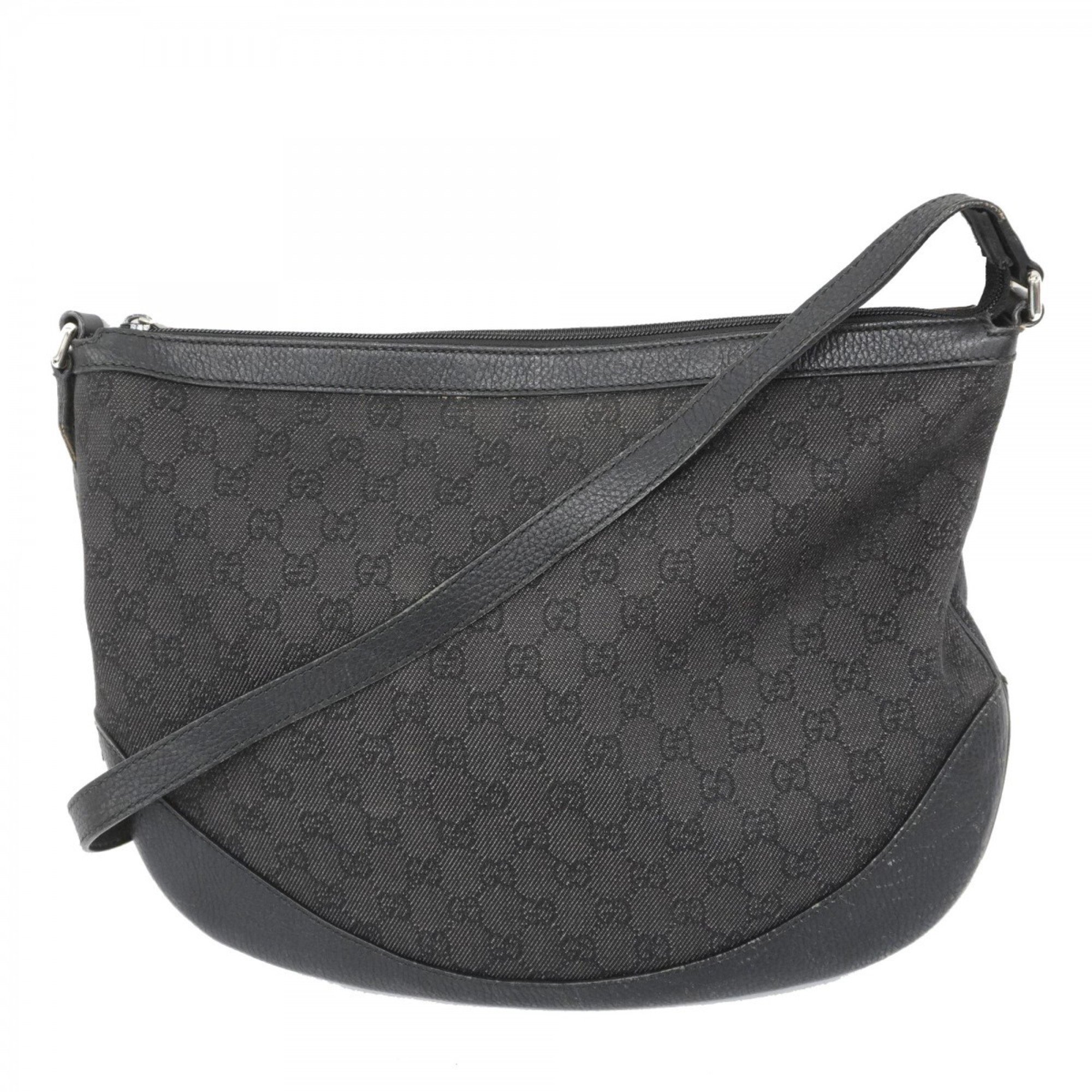 Gucci Shoulder Bag 272380 Denim Black Women's