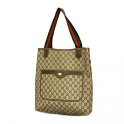 Gucci Tote Bag GG Supreme Sherry Line 378 02 003 Brown Women's