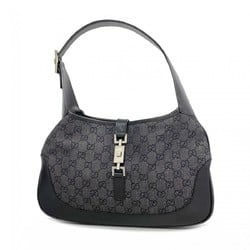 Gucci Shoulder Bag Jackie 00968 Canvas Black Women's