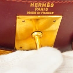 Hermes handbag Kelly 28 box calf red K stamp ladies