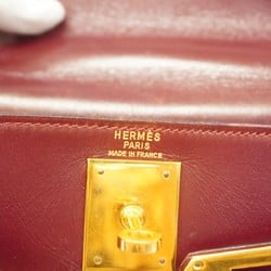 Hermes handbag Kelly 28 box calf red K stamp ladies