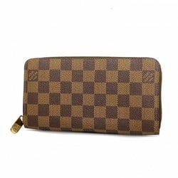 Louis Vuitton Long Wallet Damier Zippy N60015 Ebene Men's Women's