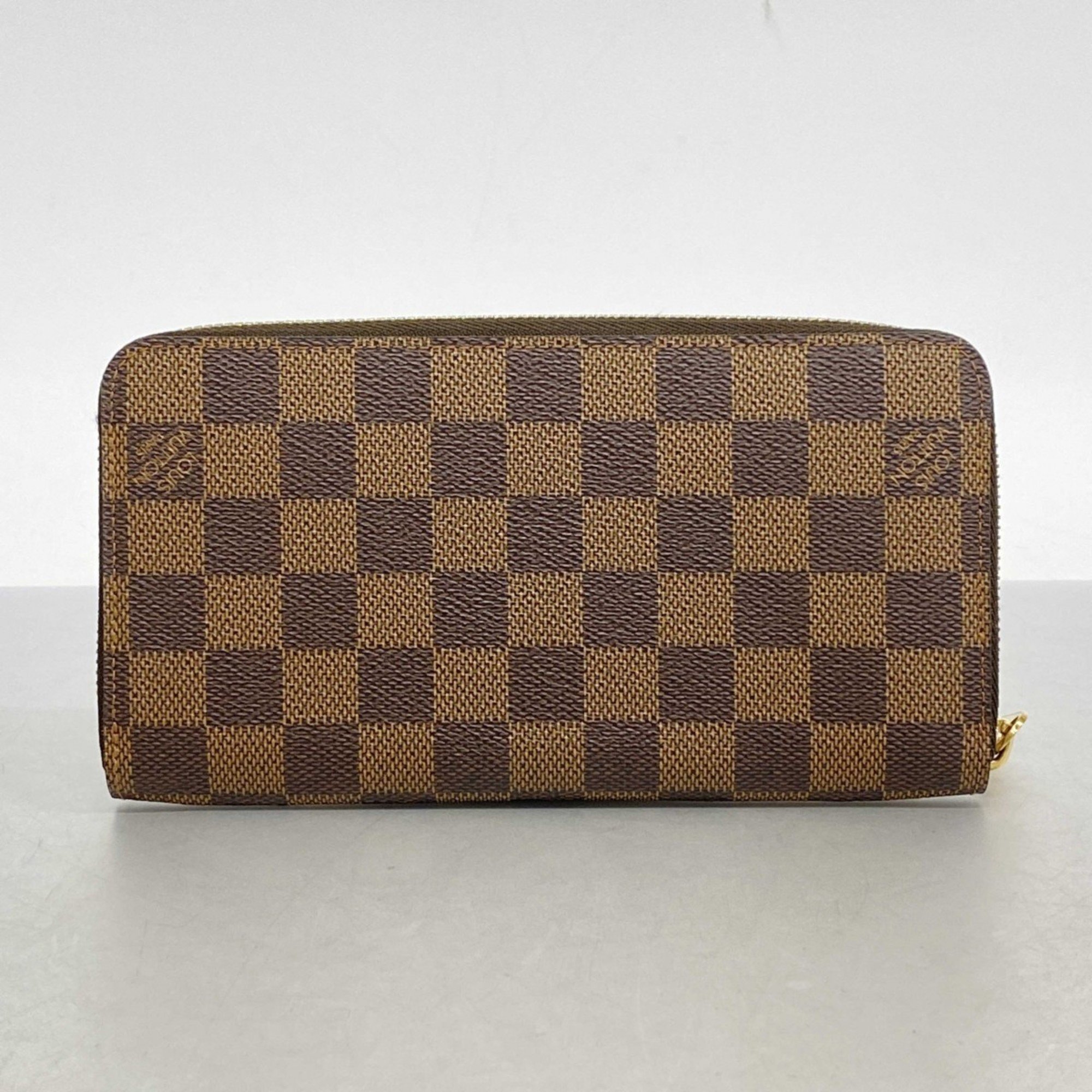 Louis Vuitton Long Wallet Damier Zippy N60015 Ebene Men's Women's