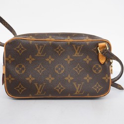 Louis Vuitton Shoulder Bag Monogram Pochette Marly Bandouliere M51828 Brown Women's