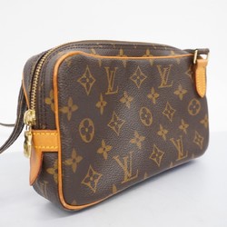 Louis Vuitton Shoulder Bag Monogram Pochette Marly Bandouliere M51828 Brown Women's