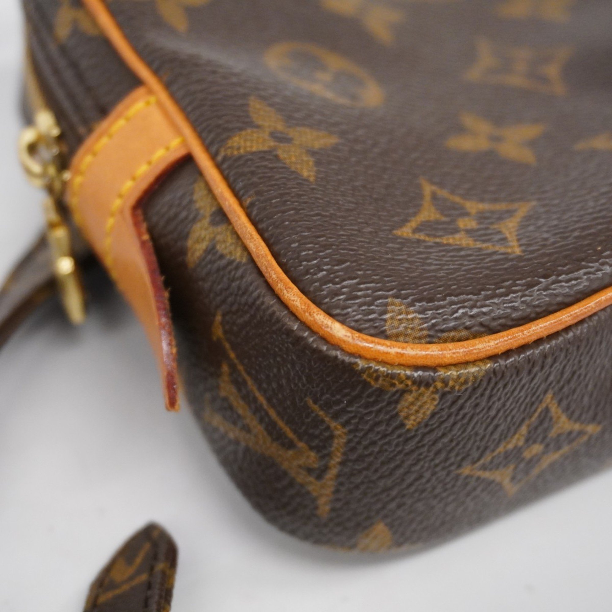 Louis Vuitton Shoulder Bag Monogram Pochette Marly Bandouliere M51828 Brown Women's