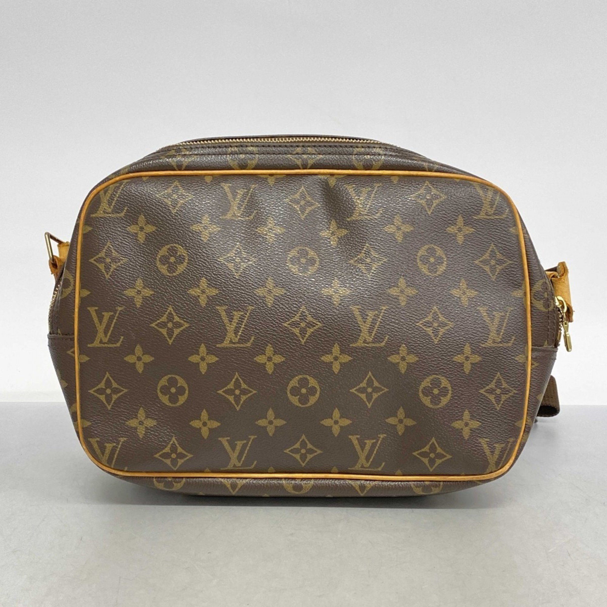 Louis Vuitton Shoulder Bag Monogram Reporter PM M45254 Brown Ladies