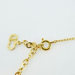 Christian Dior Necklace CD GP Plated Gold Ladies